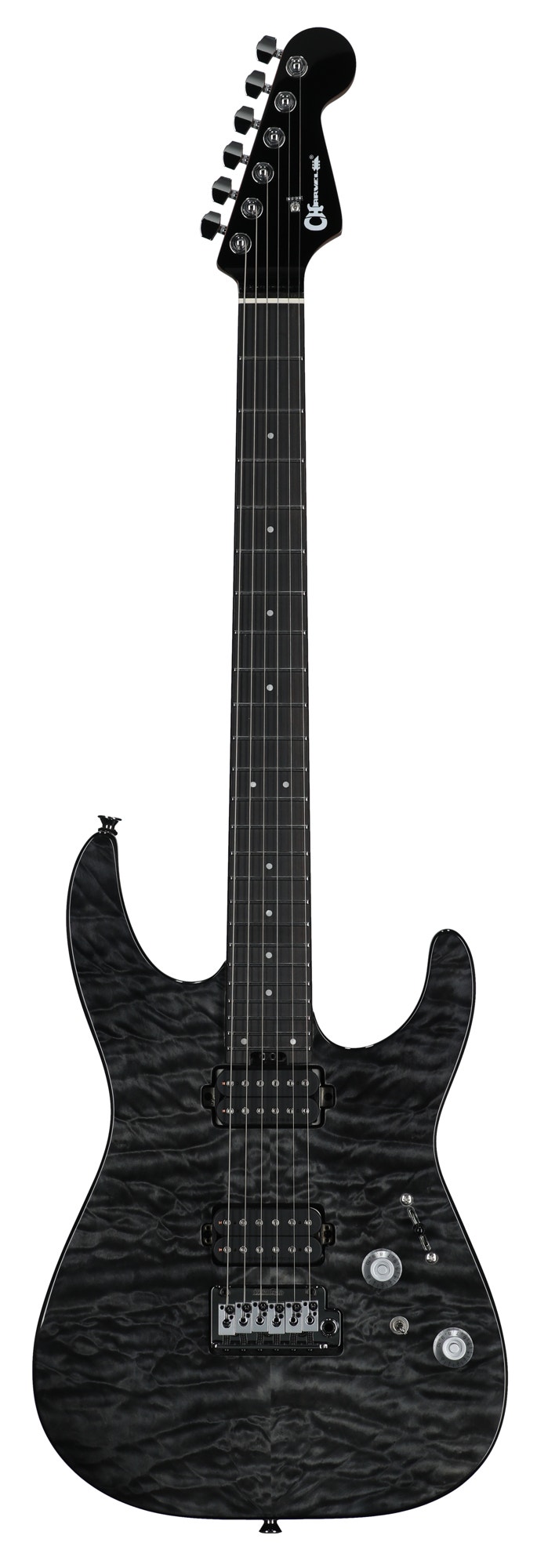 Charvel Pro-Mod Plus Dinky DK24 2PT HH Quilt Maple Electric Guitar with Bag Midnight Ocean