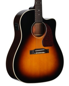 Epiphone Inspired by Gibson J-45 Standard EC A/E Guitar with Bag Vintage Sunburst