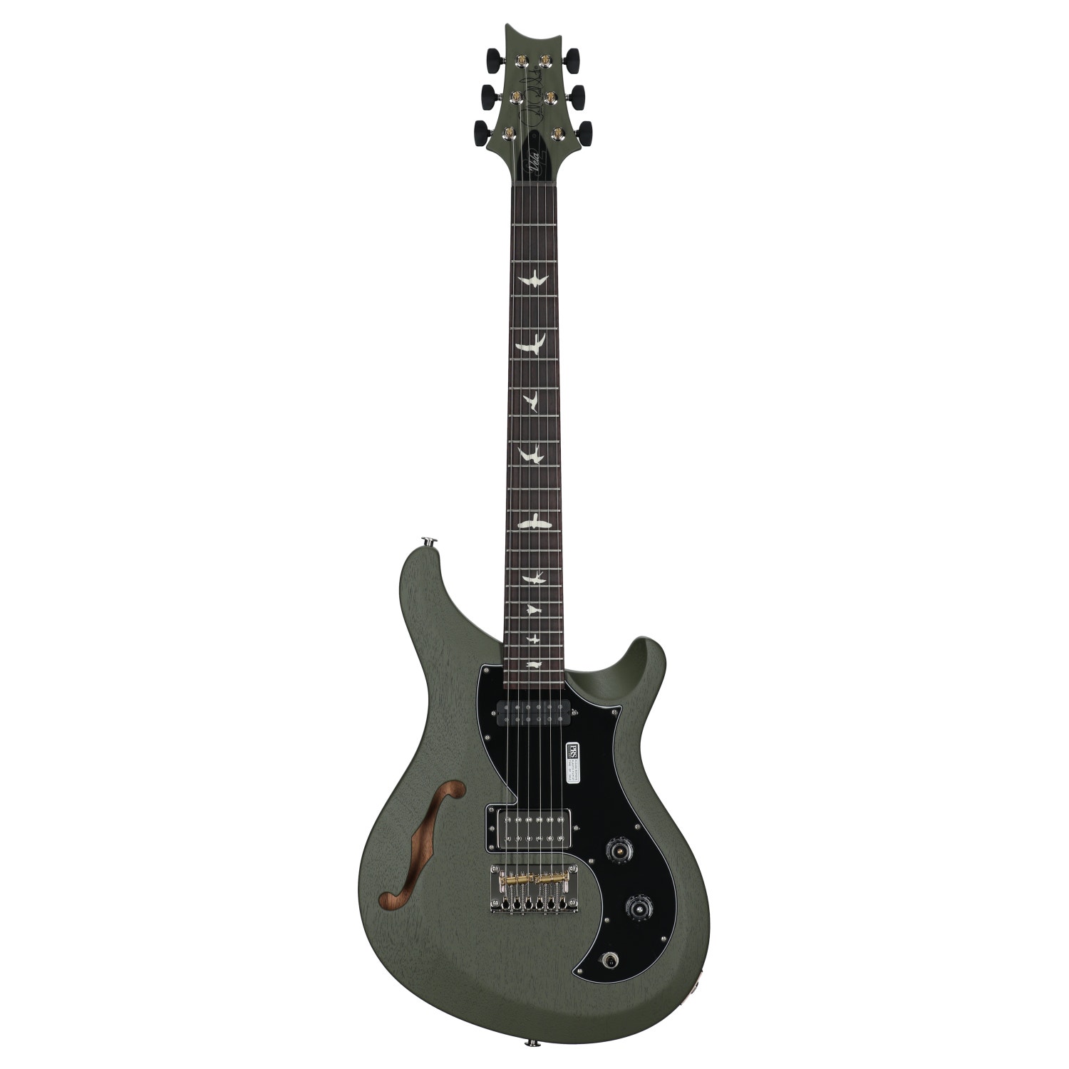 PRS S2 Vela Semi Hollow Guitar Satin Matcha Green with Gig Bag