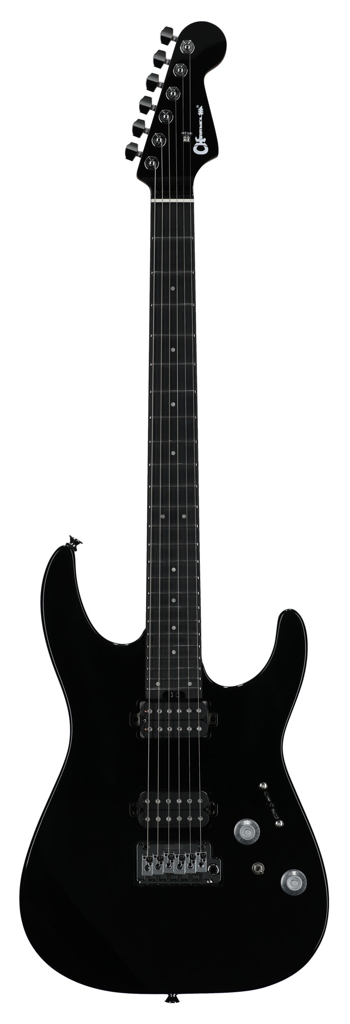 Charvel Pro-Mod Plus Dinky DK24 2PT HH E Electric Guitar with Bag Raven Black