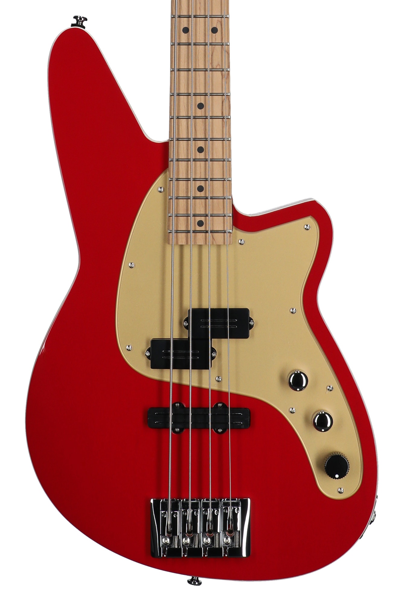 Reverend Decision 4 String Bass Guitar Metallic Cherry