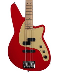 Reverend Decision 4 String Bass Guitar Metallic Cherry