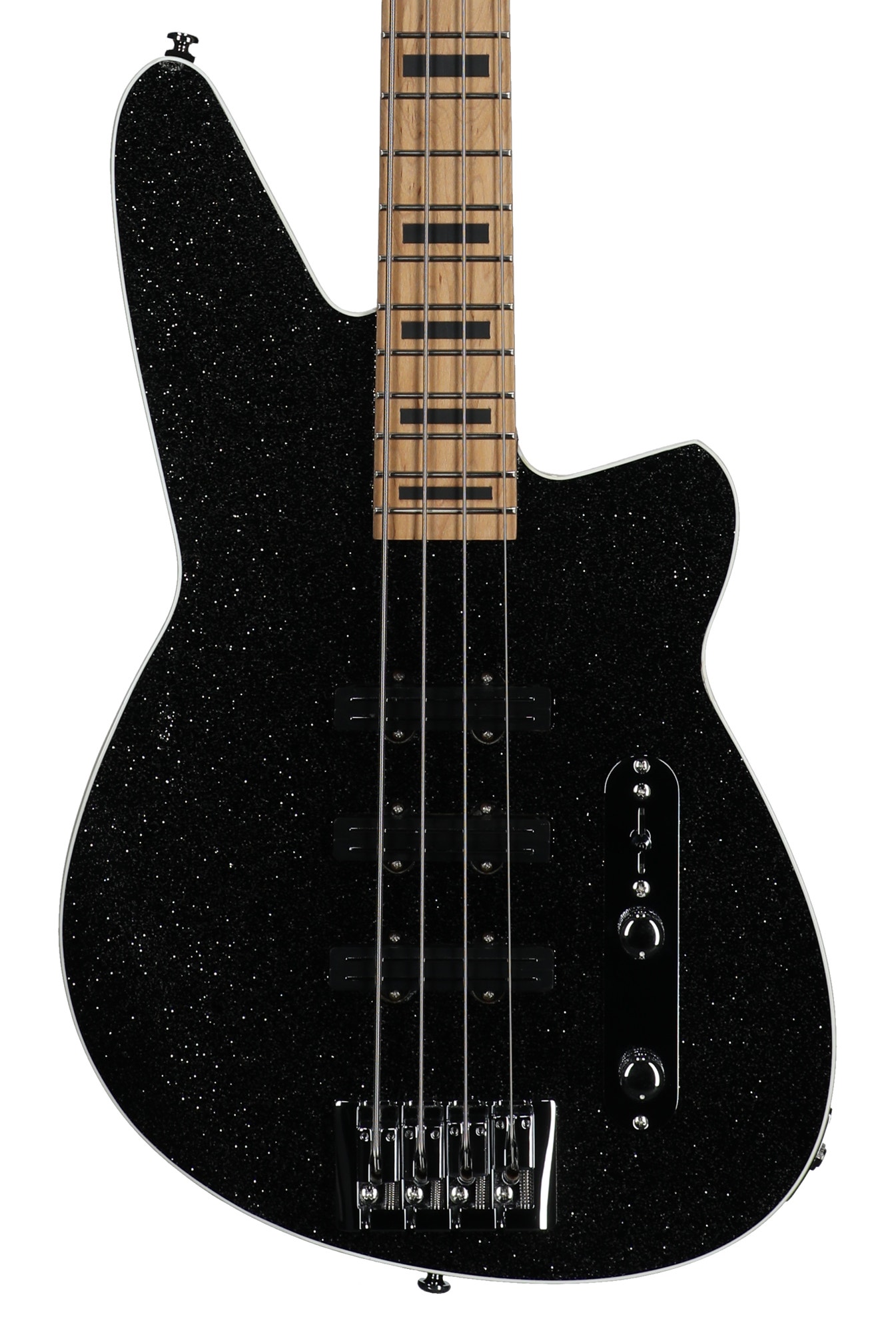 Reverend Triad 4 Bass Guitar Black Sparkle