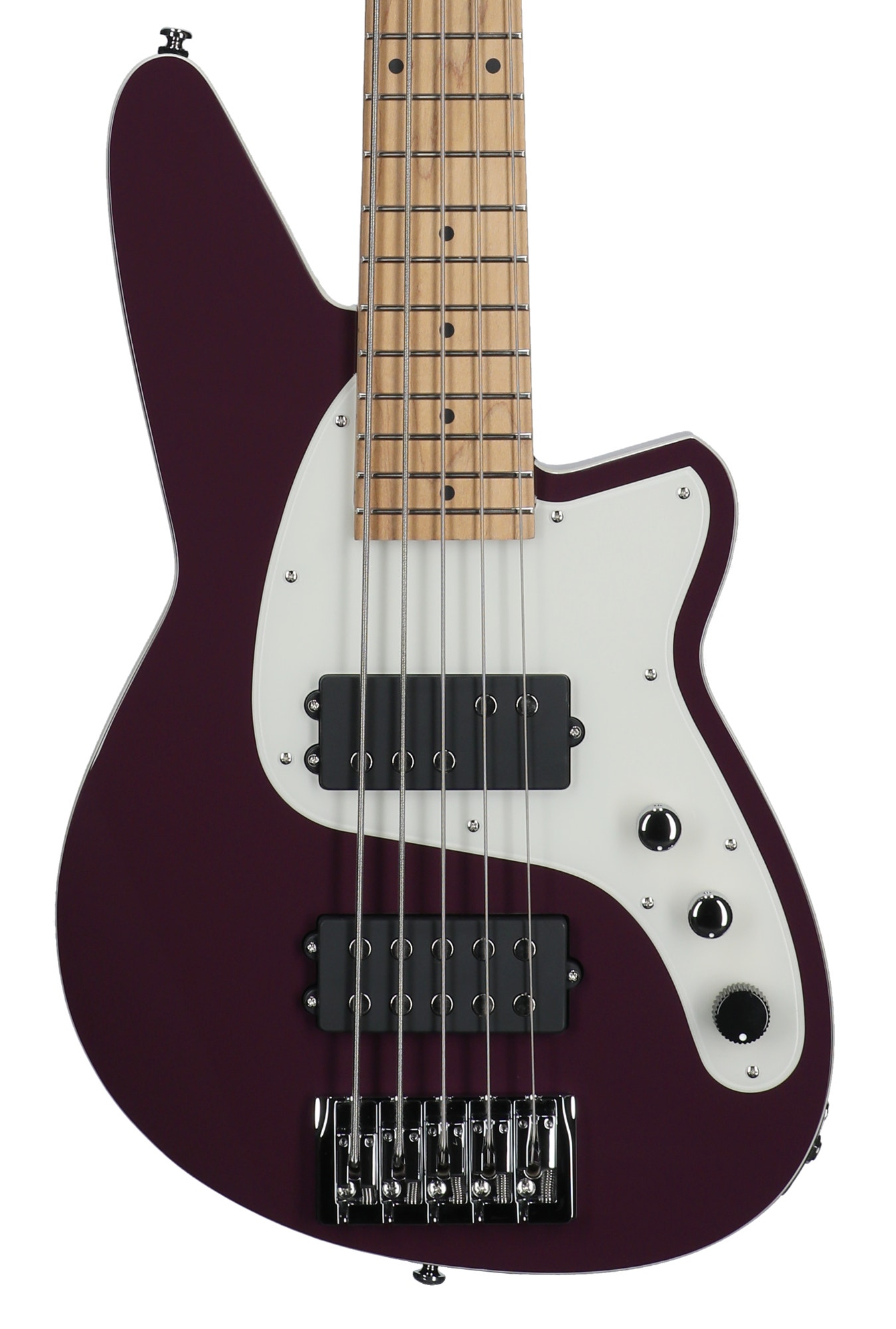 Reverend Mercalli 5 Bass Guitar Purple Punch
