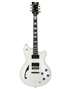 EVH SA-126 Special Quilt Maple Top Guitar with Case Platinum Pearl Metallic