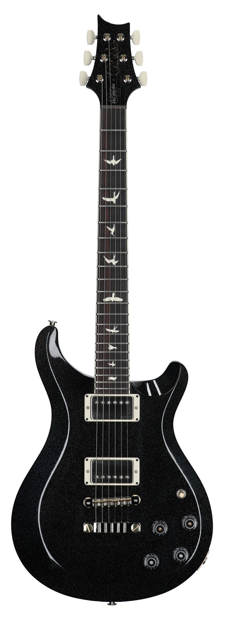 PRS S2 McCarty 594 Thinline Standard with Gig Bag Black Rainbow Holoflake
