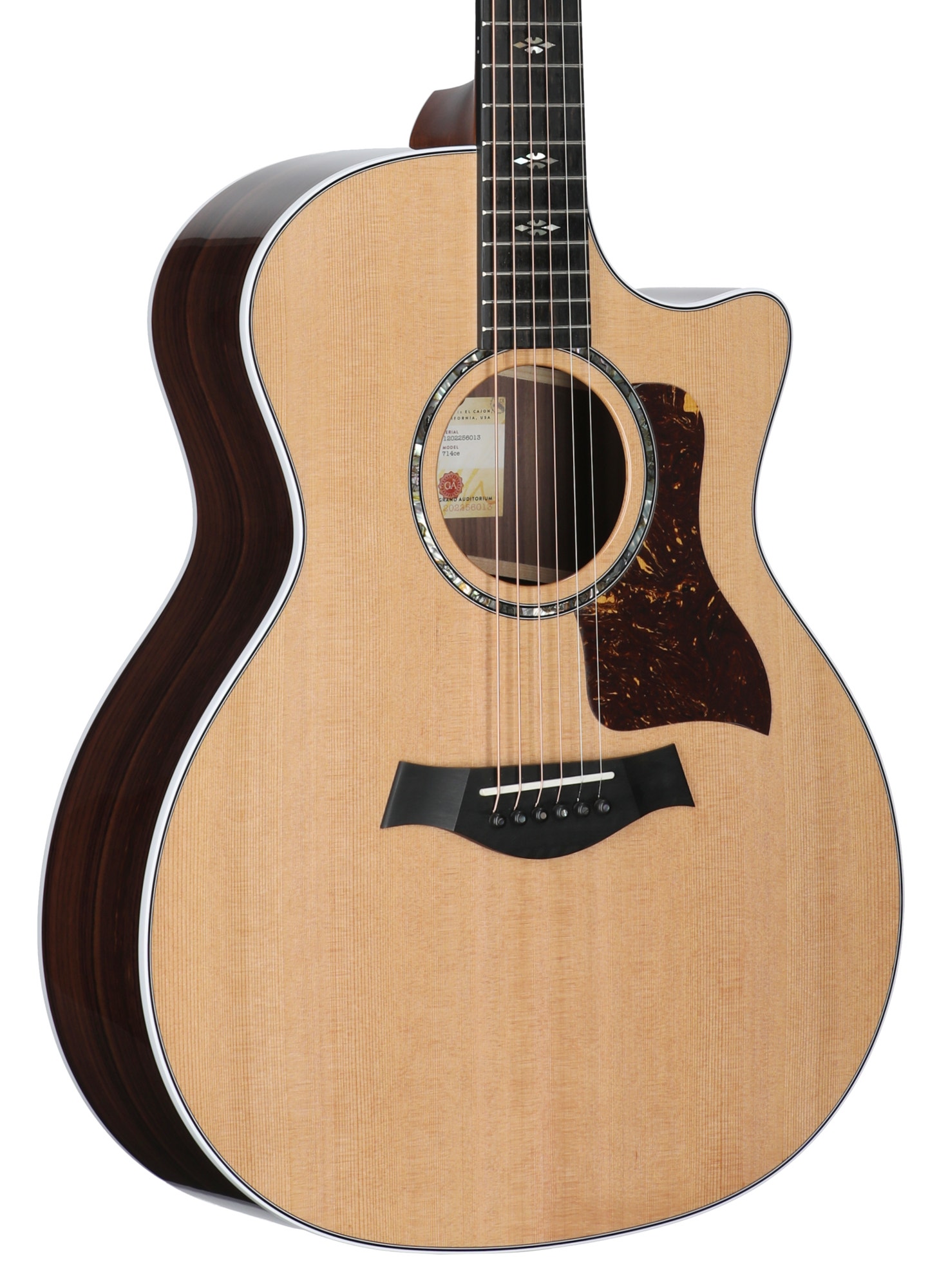 Taylor 714ce Next Generation Grand Auditorium Acoustic Electric Guitar with Case View 8