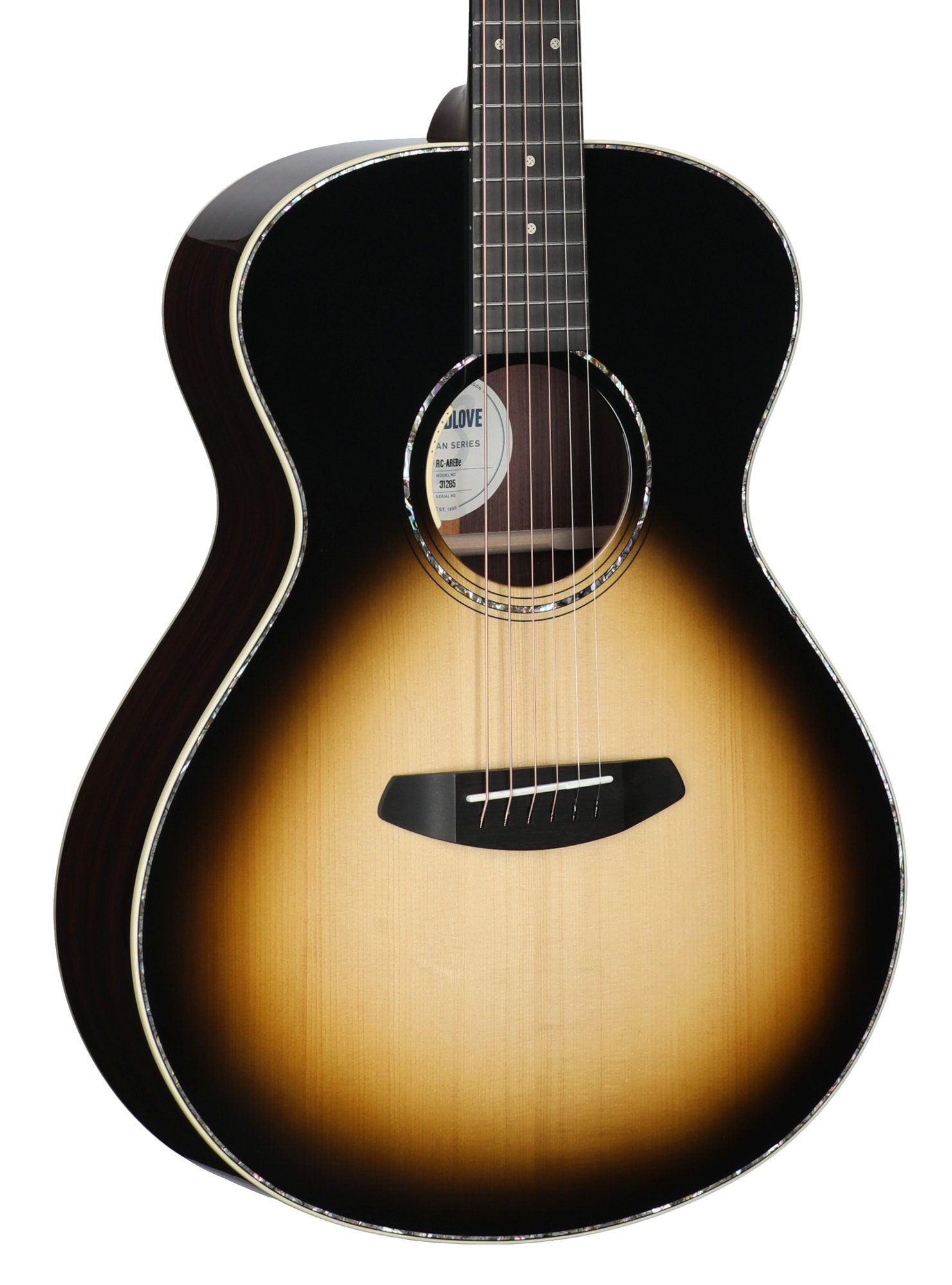 Breedlove Artisan Concert ARe Acoustic Electric Guitar with Case Espresso Burst
