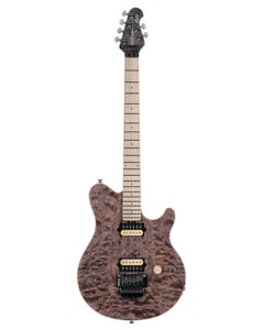 Ernie Ball Music Man 30th Anniversary Axis Guitar with Case Trans Black Quilt