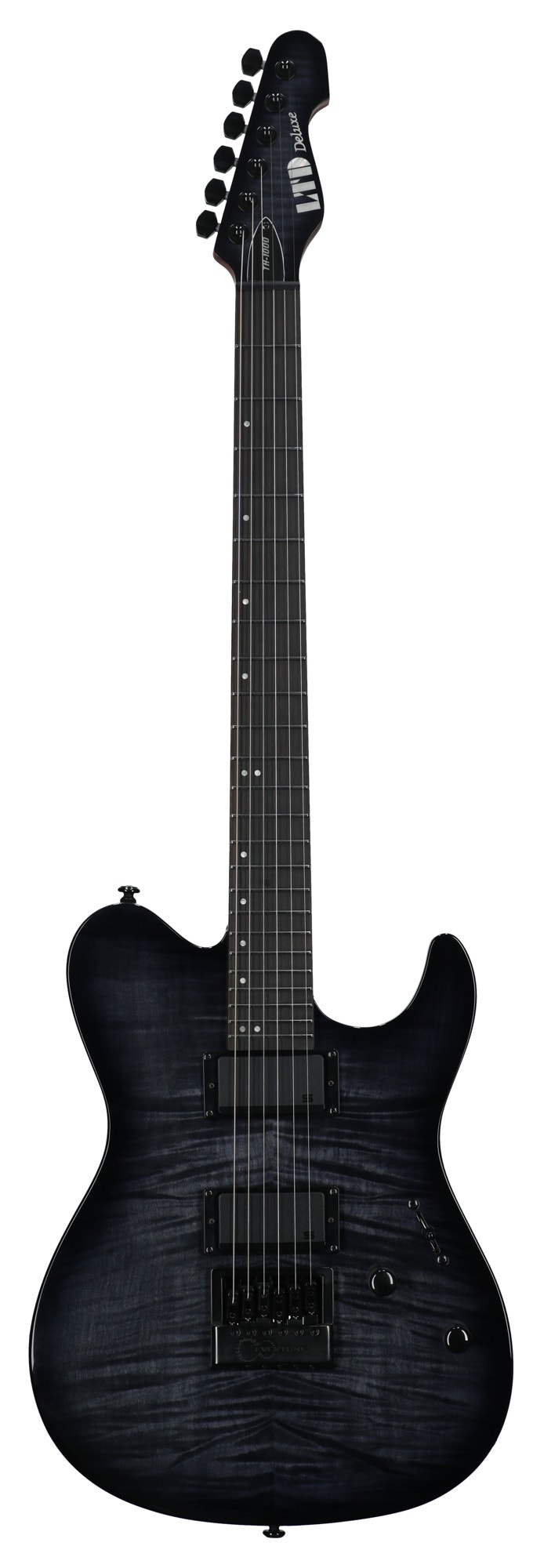 ESP LTD Deluxe TH-1000 EverTune FM Electric Guitar See Thru Black Sunburst