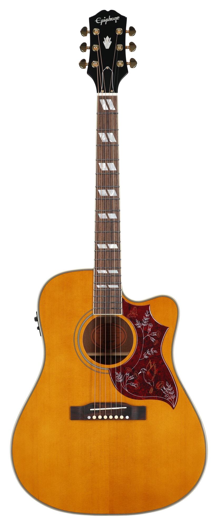 Epiphone Inspired by Gibson Hummingbird Standard EC A/E Guitar with Bag Natural