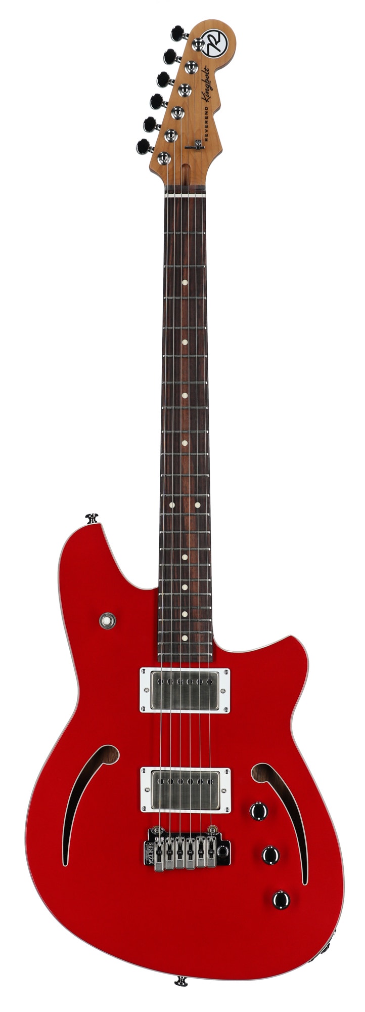 Reverend Kingbolt Air HH Semi-Hollow Body Guitar Cherry