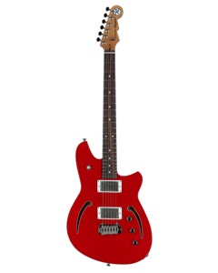 Reverend Kingbolt Air HH Semi-Hollow Body Guitar Cherry