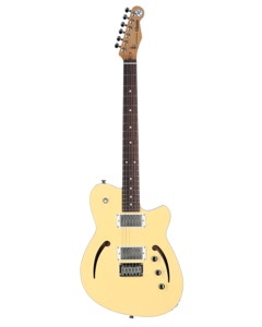 Reverend Charger Air HH Semi-Hollow Body Guitar Powder Yellow