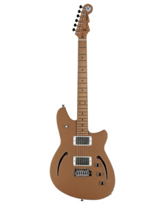 Reverend Kingbolt Air HH Semi-Hollow Body Guitar Metallic Bronze