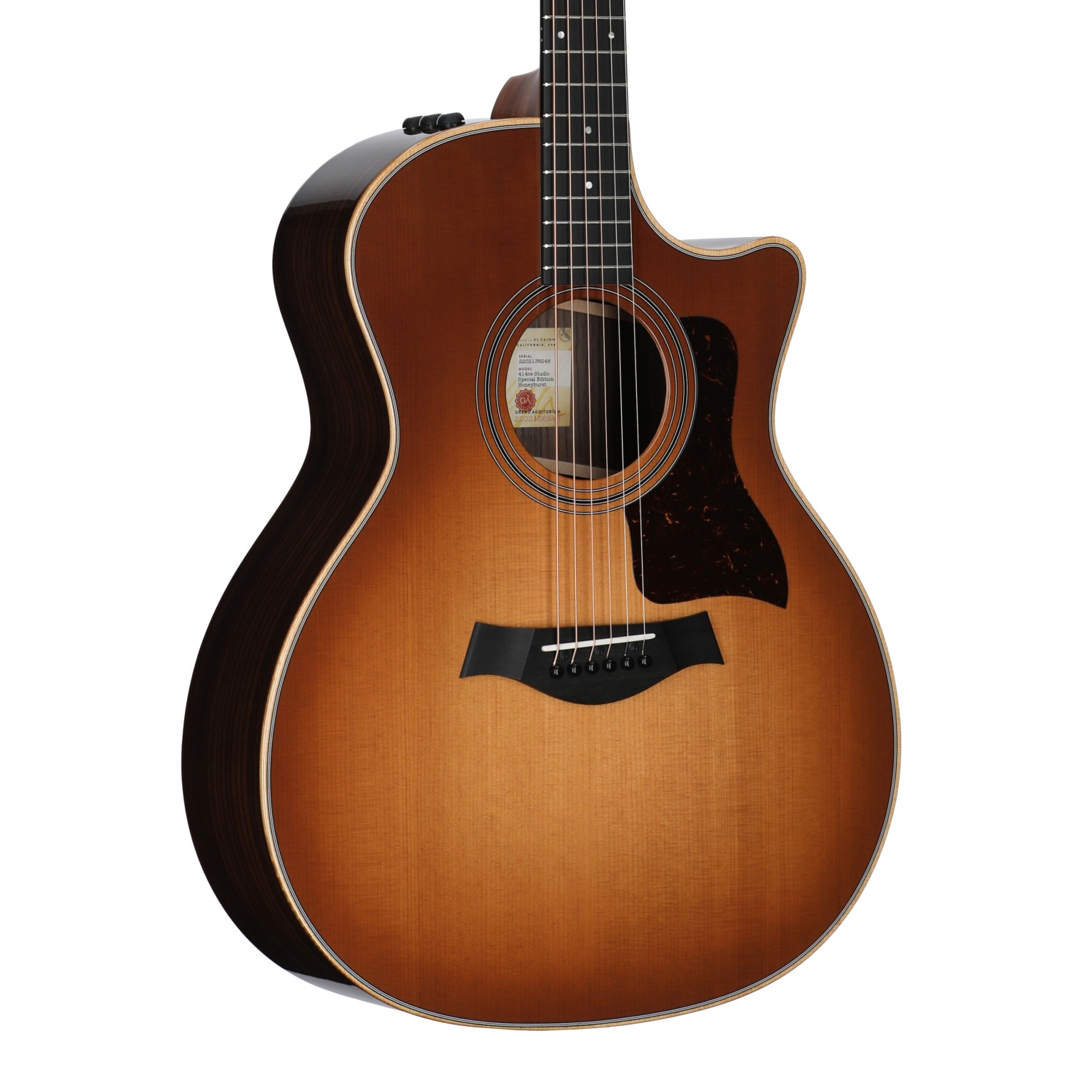 Taylor 414ce Studio Special Edition Grand Auditorium A/E Guitar with Bag Honeyburst