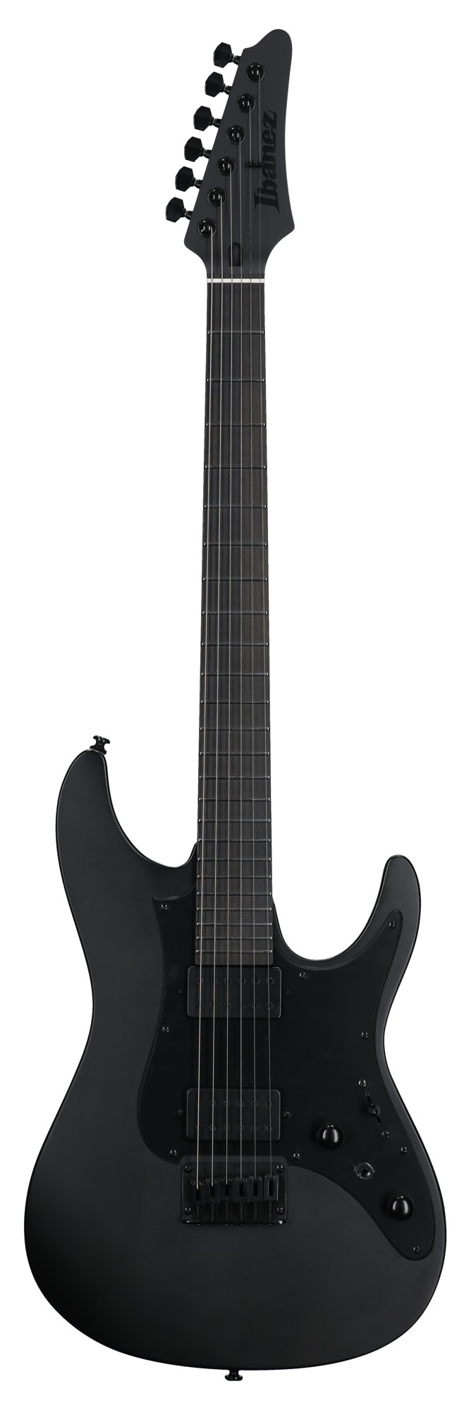 Ibanez Iron Label AZ41B1 Electric Guitar with Bag Black Flat View 1