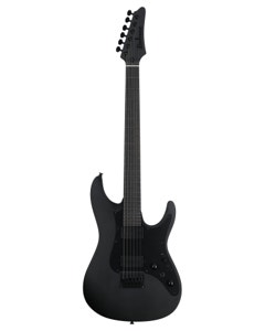 Ibanez Iron Label AZ41B1 Electric Guitar with Bag Black Flat View 1