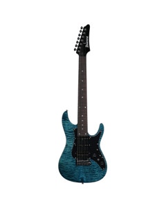 Ibanez Premium AZ447P1QM Electric Guitar with Bag Cosmic Blue