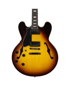 Heritage Custom Shop H-535 Left Handed Sunburst View 2