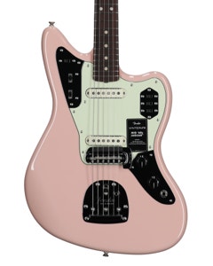 Fender Vintera III Mid 60s Jaguar Rosewood Fingerboard Guitar with Bag Shell Pink View 2