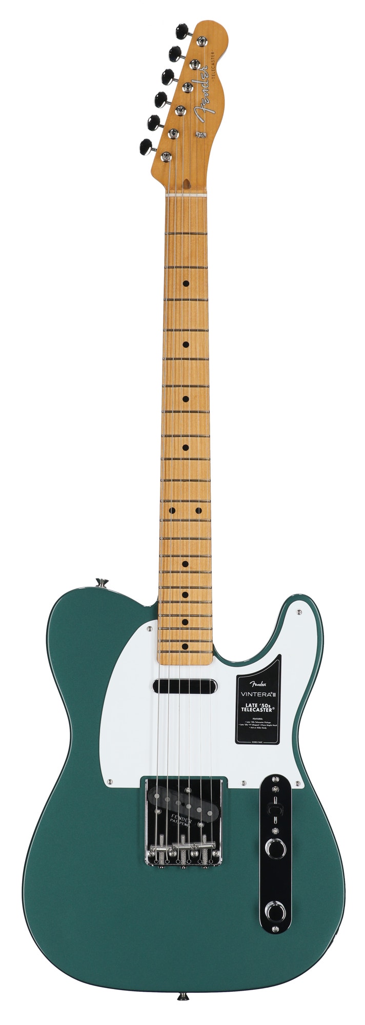 Fender Vintera III Late 50s Telecaster Maple Fingerboard Guitar with Bag Sherwood Green