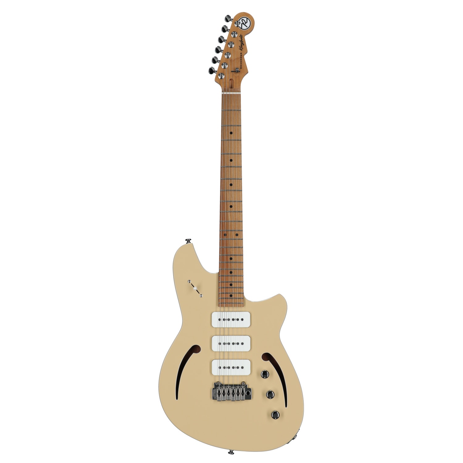 Reverend Kingbolt Air 390 Semi-Hollow Body Guitar Sandstone
