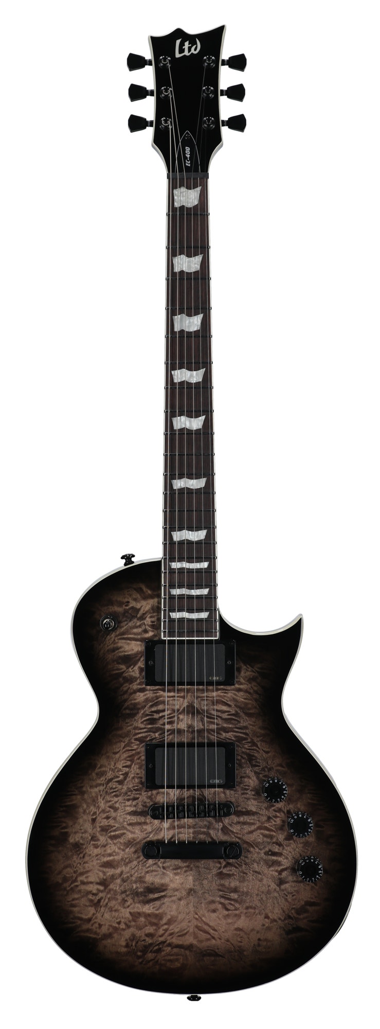 ESP LTD Eclipse EC-400 Electric Guitar See Thru Black Sunburst View 1