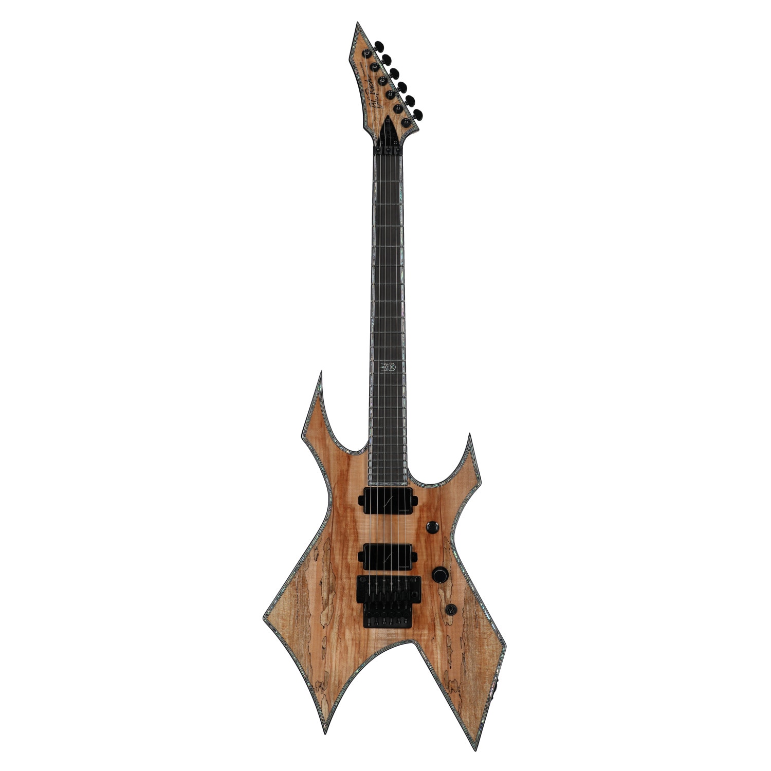 B.C. Rich EXDLXWSM Warlock Extreme Exotic FR Guitar Spalted Maple