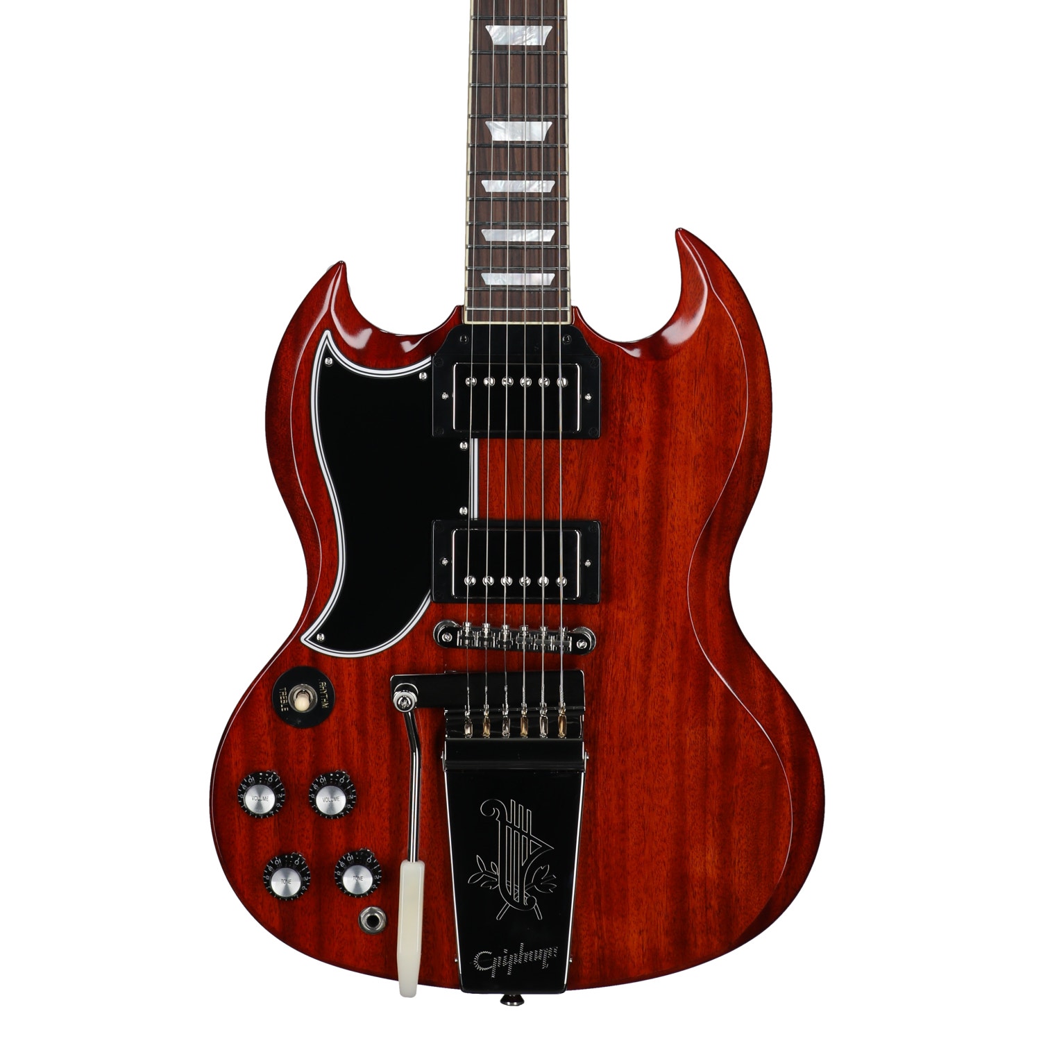 Epiphone Inspired by Gibson Custom 1964 SG Standard Maestro Left-Handed Guitar with Case Cherry View 2