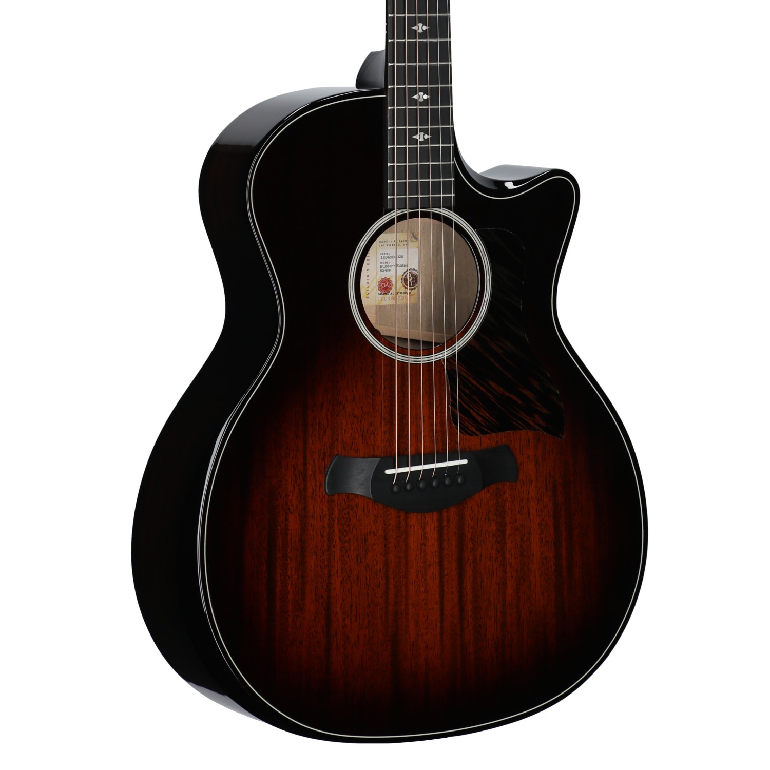 Taylor Builders Edition 524ce Acoustic Electric Guitar with Case Mahogany