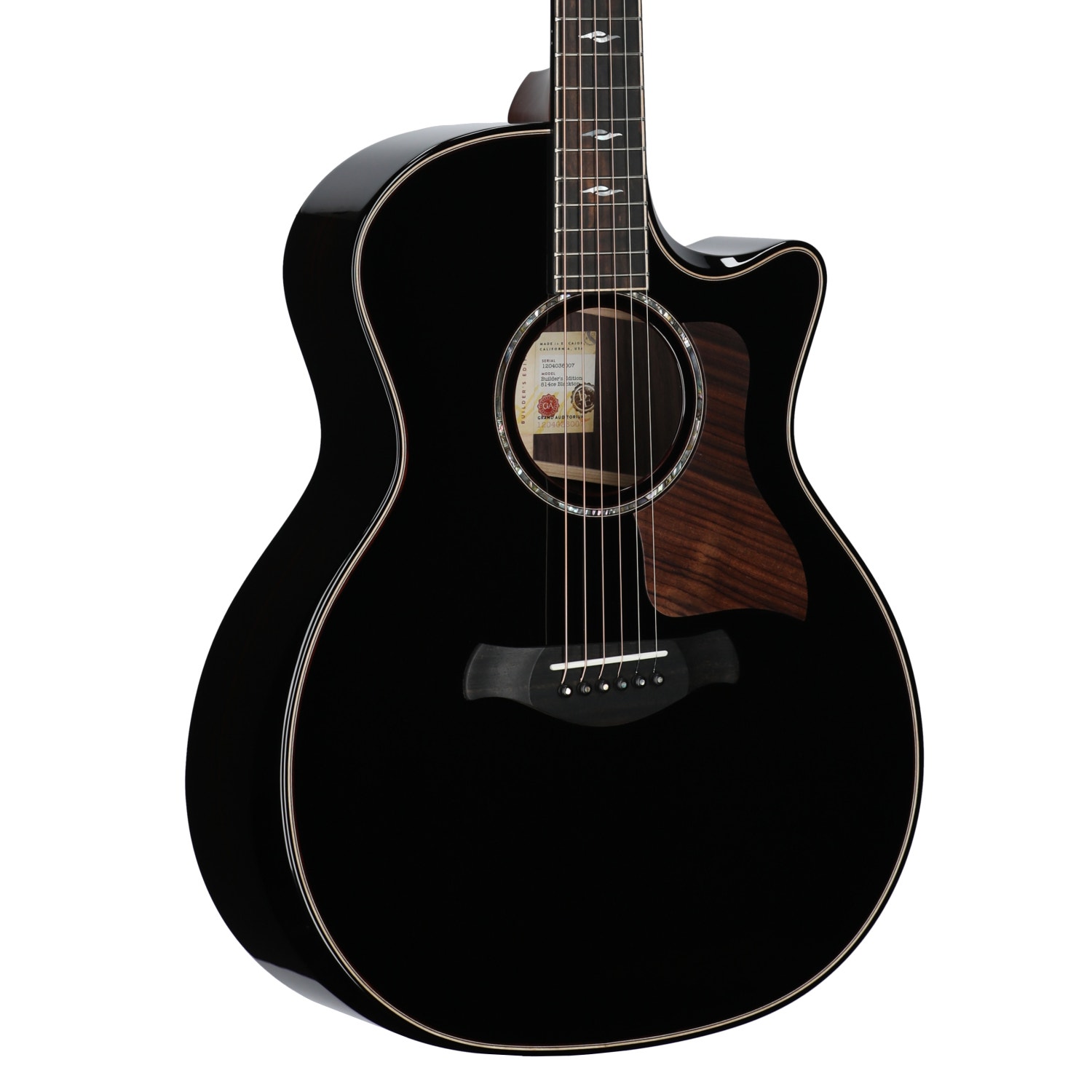 Taylor Builders Edition 814ce Blacktop 2026 Next Gen A/E Guitar with Case Blacktop