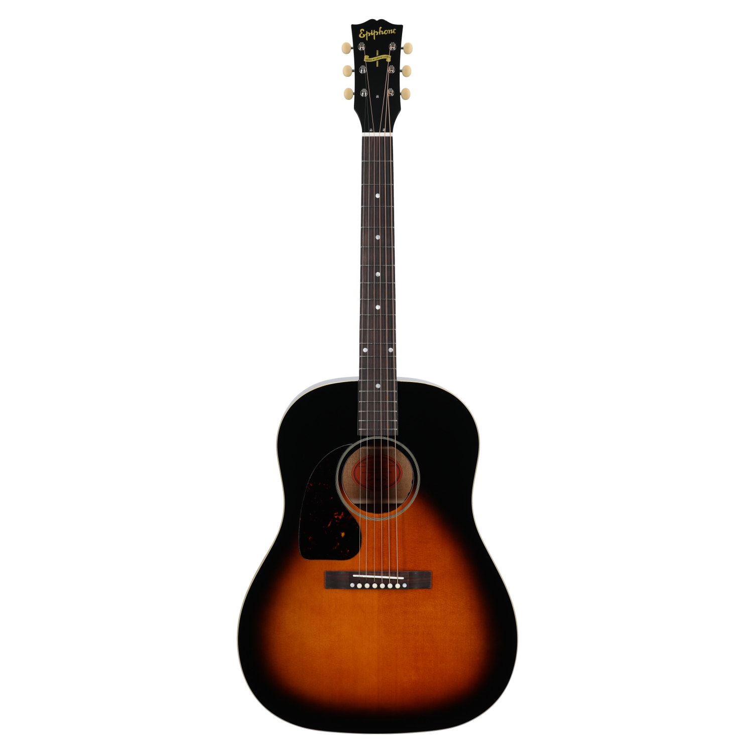Epiphone Inspired by Gibson Custom 1942 Banner J-45 A/E Left-Handed with Case Vintage Sunburst
