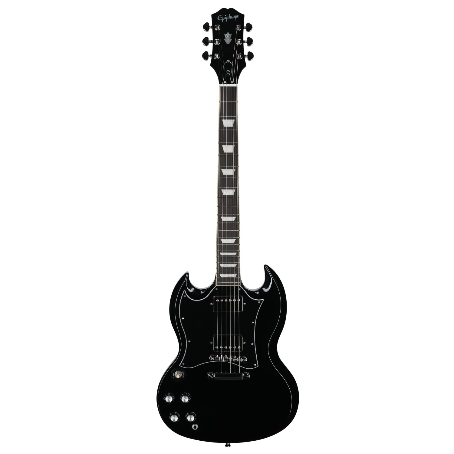 Epiphone Inspired by Gibson SG Standard Left-Handed Transparent Guitar with Gig Bag Ebony