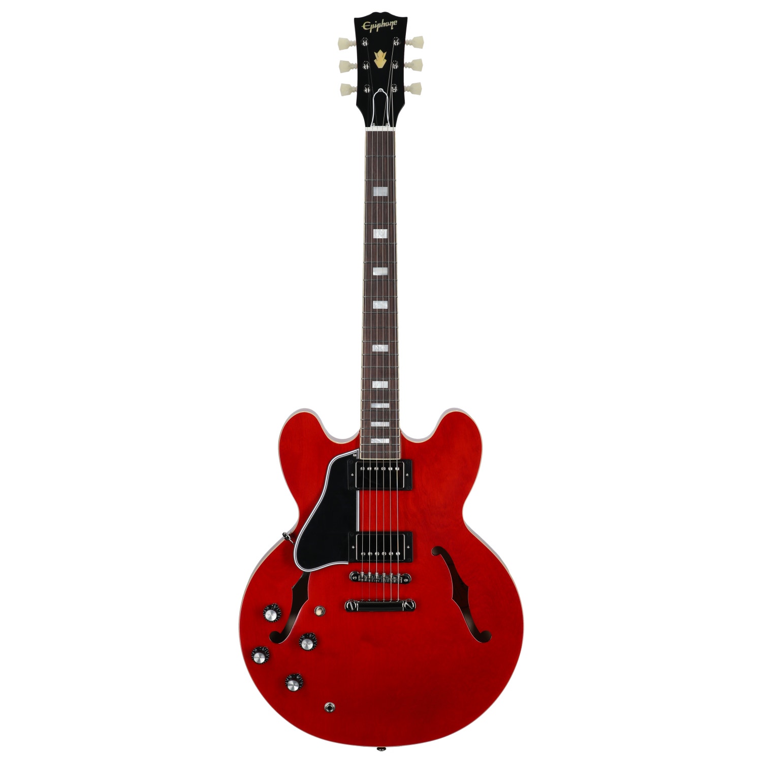 Epiphone Inspired by Gibson Custom 1962 ES-335 Left-Handed Guitar with Case Sixties Cherry