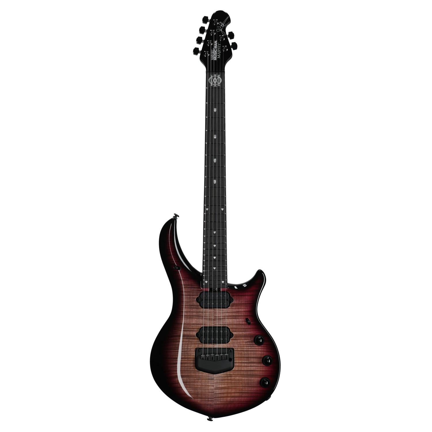 Ernie Ball Music Man Majesty 6 Premium Select Guitar with Mono Softshell Case Strawberry Moon