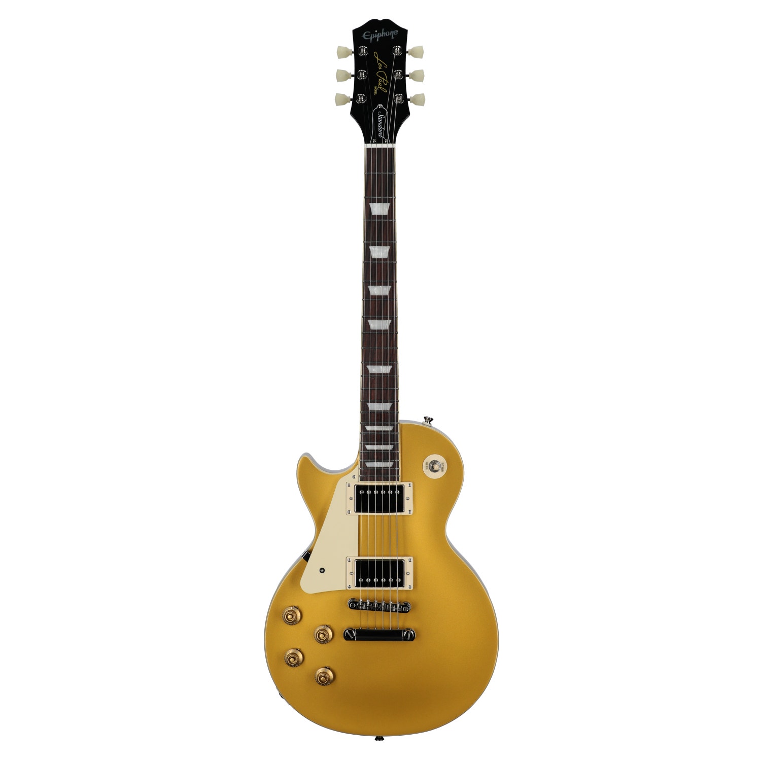 Epiphone Inspired by Gibson Les Paul Standard 50s Left-Handed Gold Top Guitar with Bag View 1