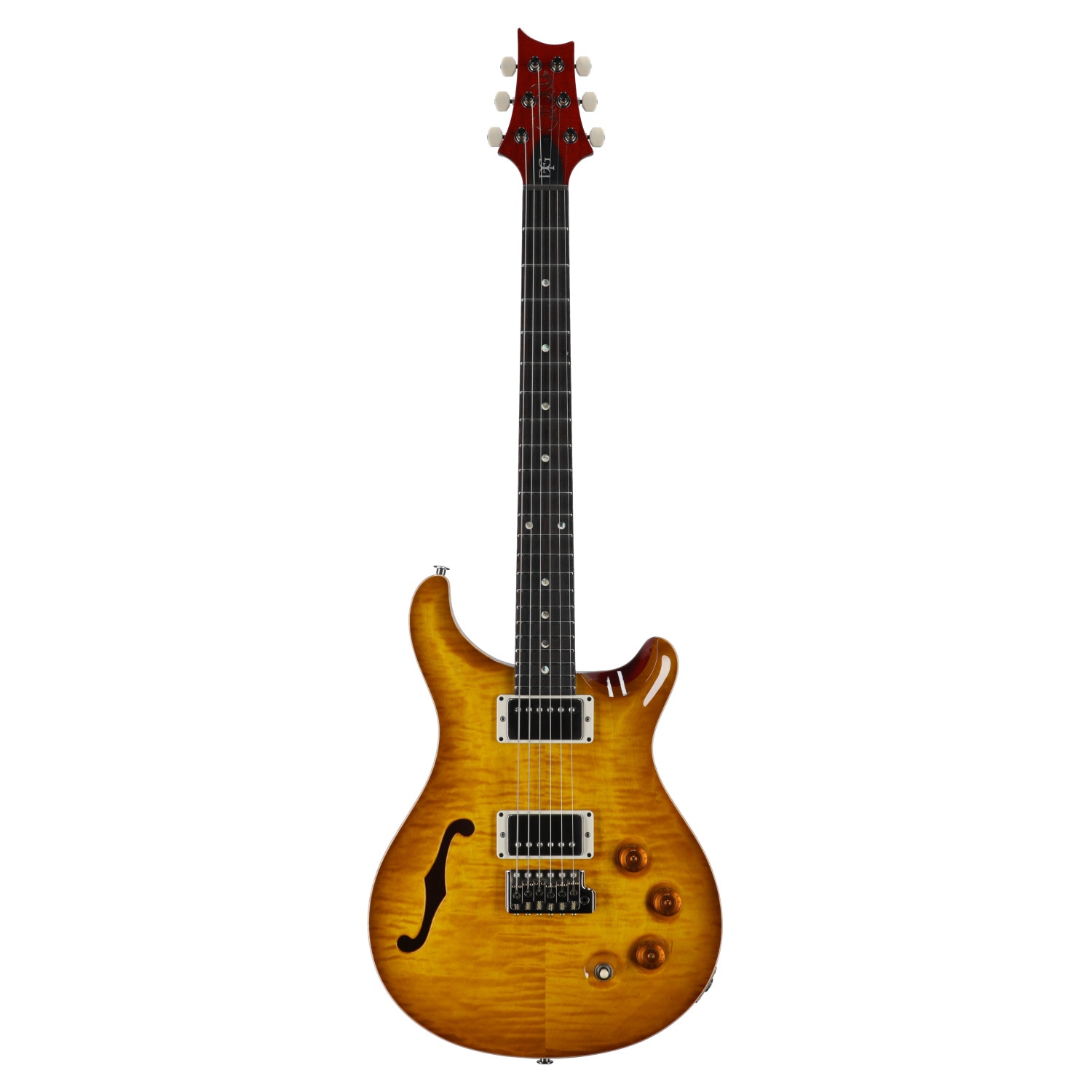 PRS DGT Semi-Hollow Moons Electric Guitar McCarty Sunburst with Case
