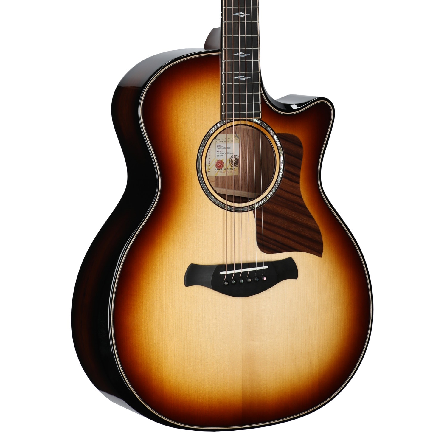 Taylor Builders Edition 814ce Honduran Next Gen Grand Auditorium A/E Guitar with Case Honduran