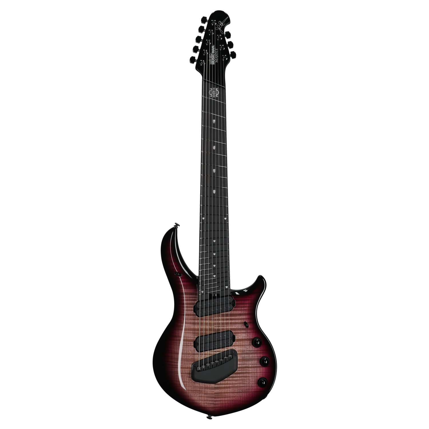 Ernie Ball Music Man Majesty 8 Premium Select 8-String Guitar with Mono Softshell Case Strawberry Moon