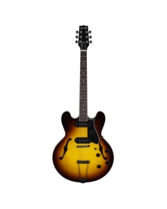 Heritage Standard II H-530 Electric Guitar with Case Original Sunburst View 1