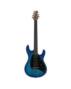 Ernie Ball Music Man Steve Morse Electric Guitar with MONO Bag Blue Burst View 1