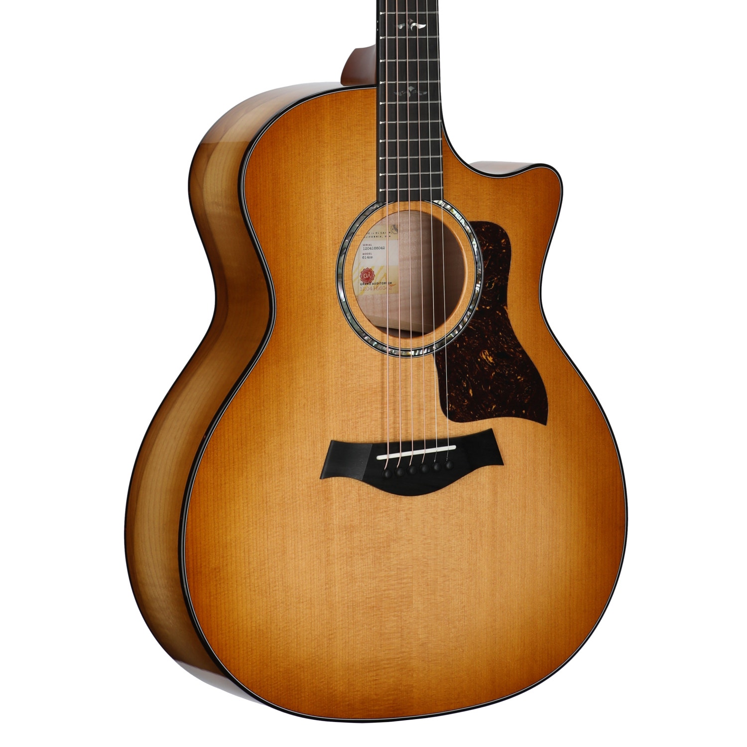 Taylor 614ce Next Gen Grand Auditorium Acoustic Electric Guitar with Case Antique Blonde