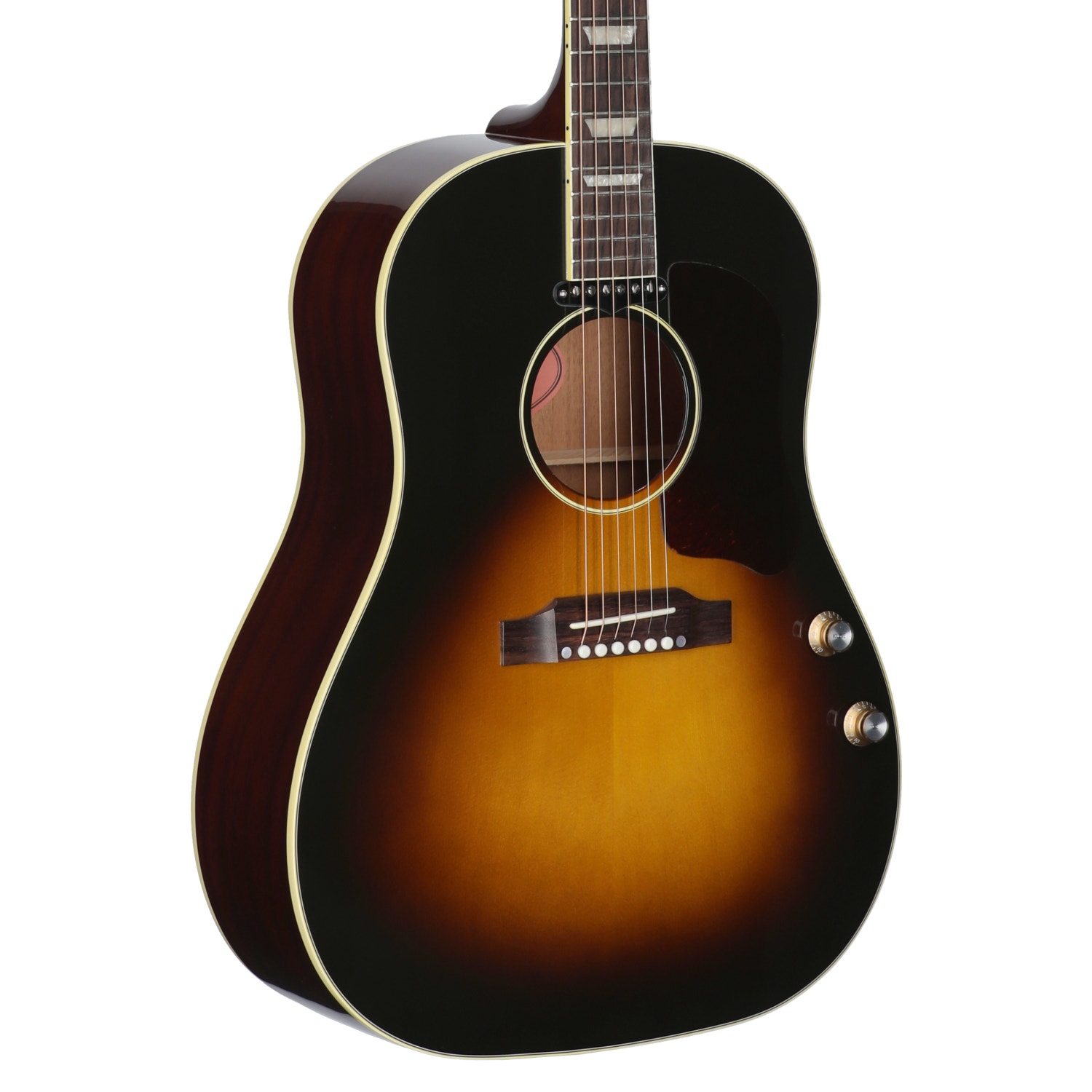 Gibson J-160E Original Acoustic Electric Guitar with Case Vintage Sunburst