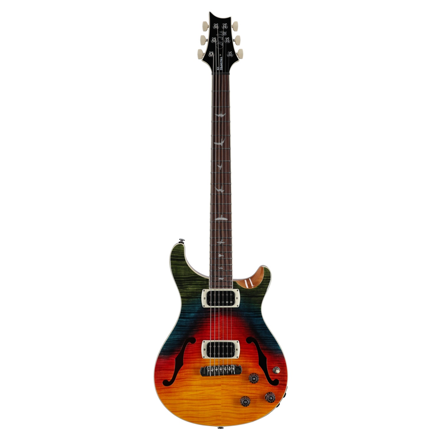 PRS SE Ed Sheeran Hollowbody I Piezo Baritone Electric Guitar with Gig Bag Kaleidoscope