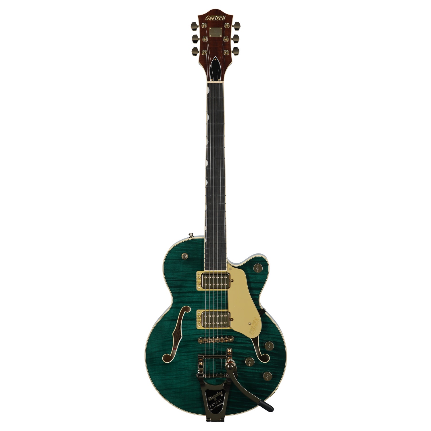 Gretsch Pro Broadkaster Jr LX Bigsby Semi Hollow Body Guitar with Case Tropic Aura