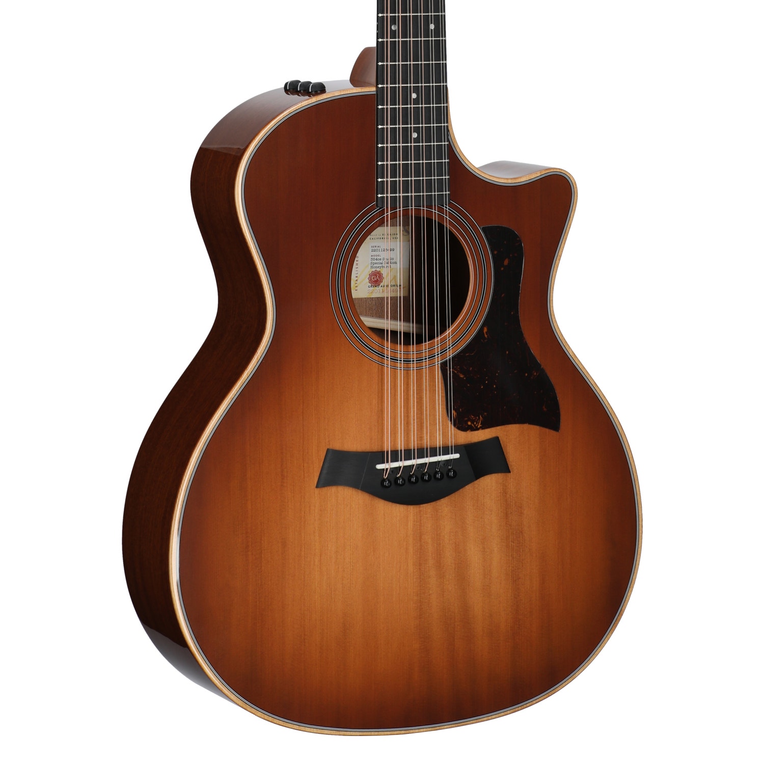 Taylor 354ce Studio Special Edition Grand Auditorium 12-String Guitar with Bag Honeyburst