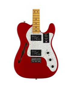 Fender American Vintage II 1972 Telecaster Thinline Candy Apple Red with Case View 2
