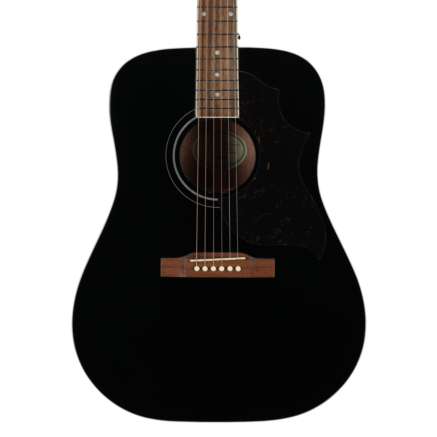 Epiphone Hummingbird Tribute Acoustic Guitar Ebony View 2