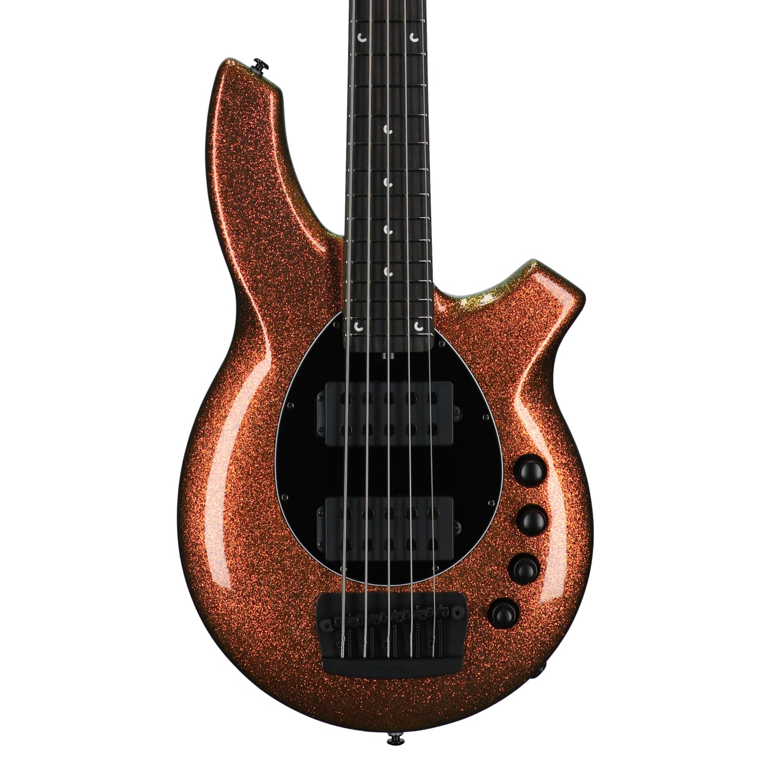 Ernie Ball Music Man Bongo 5 HH Bass Guitar Gold Bar